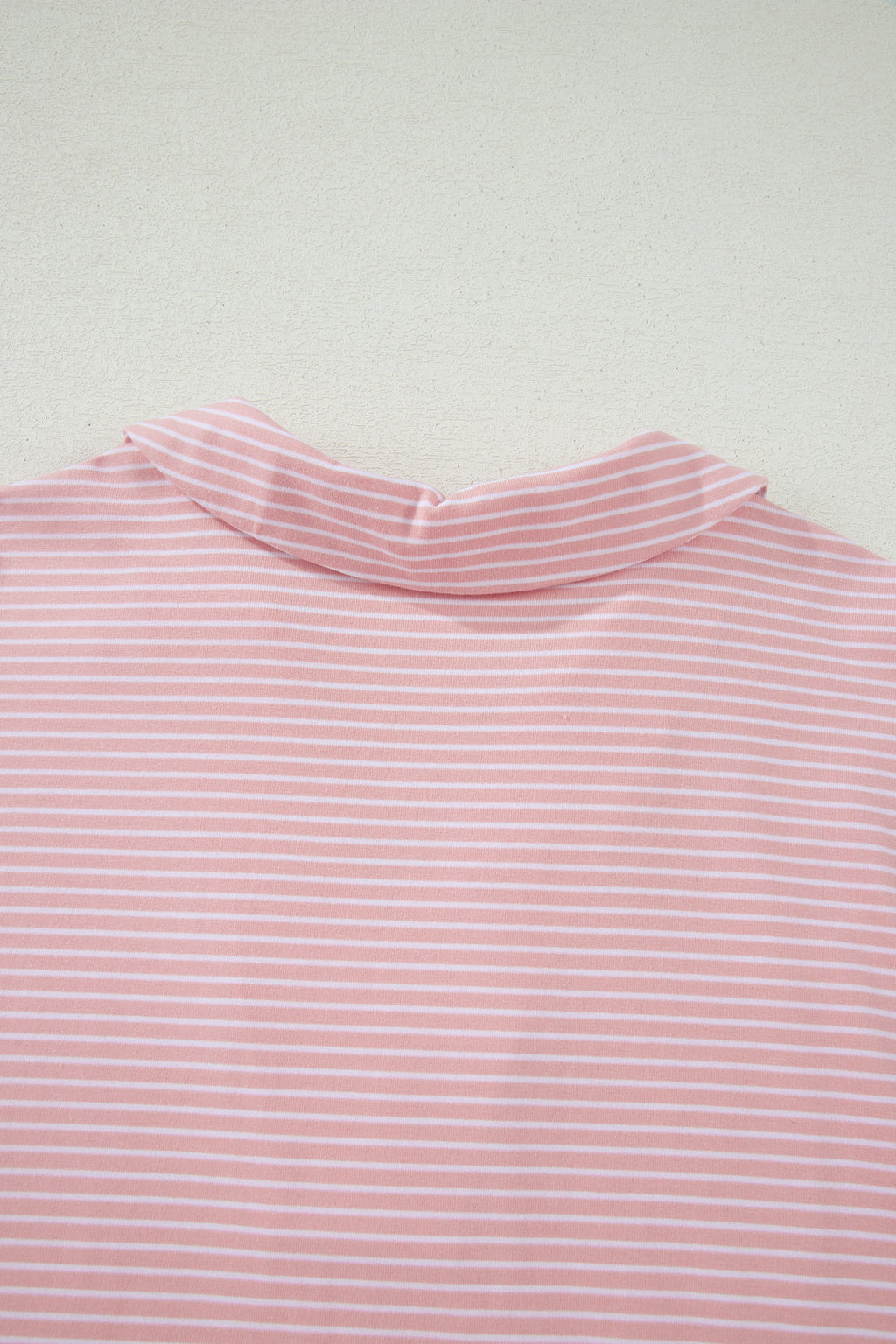 Pink Stripe Dolman Sleeve Polo Shirt and Drawstring Shorts Set