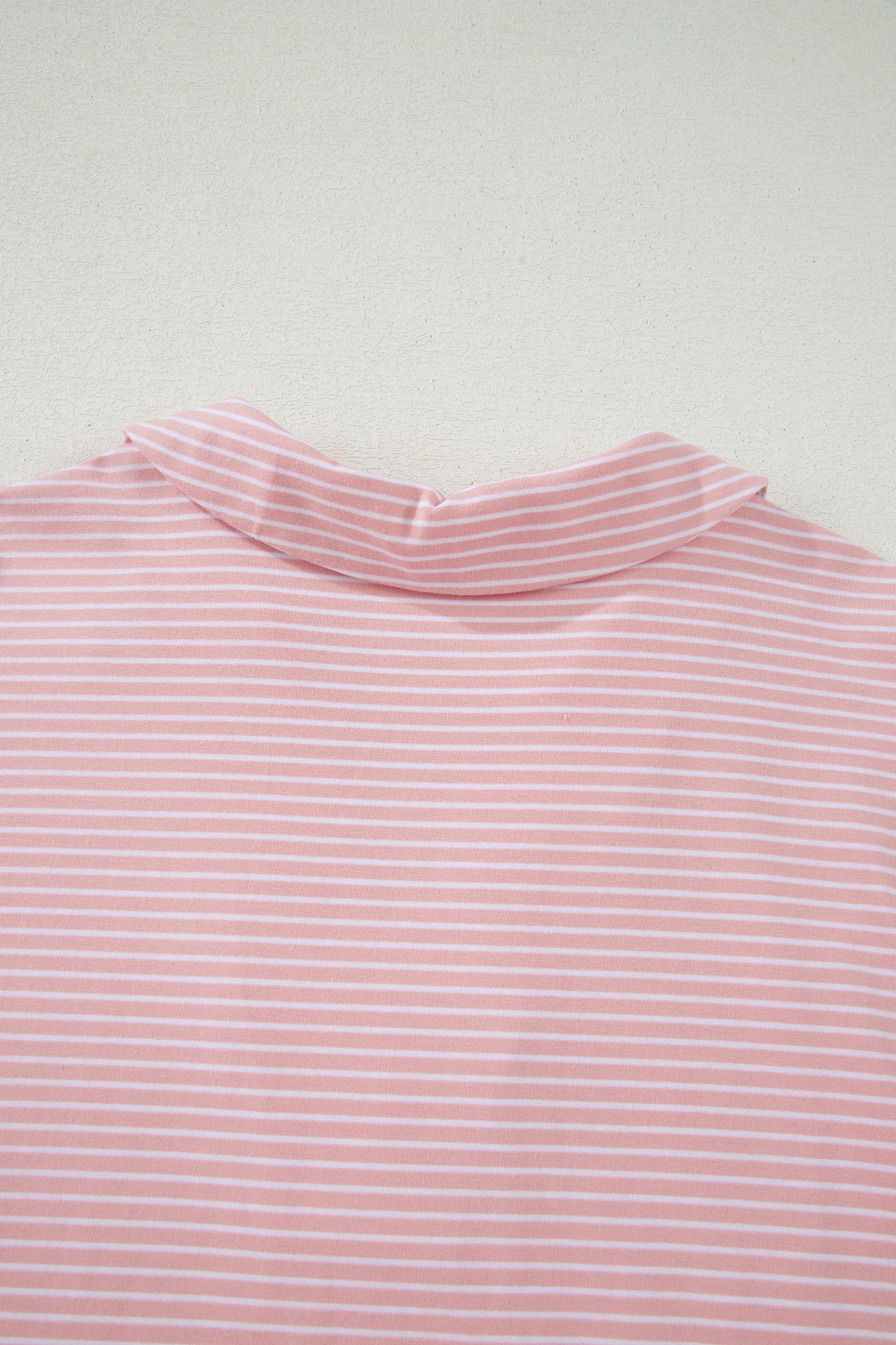 Pink Stripe Dolman Sleeve Polo Shirt and Drawstring Shorts Set