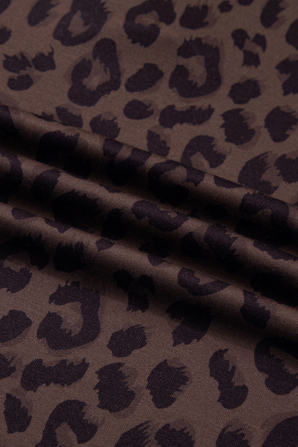 Brown Plus Size Leopard Short Set