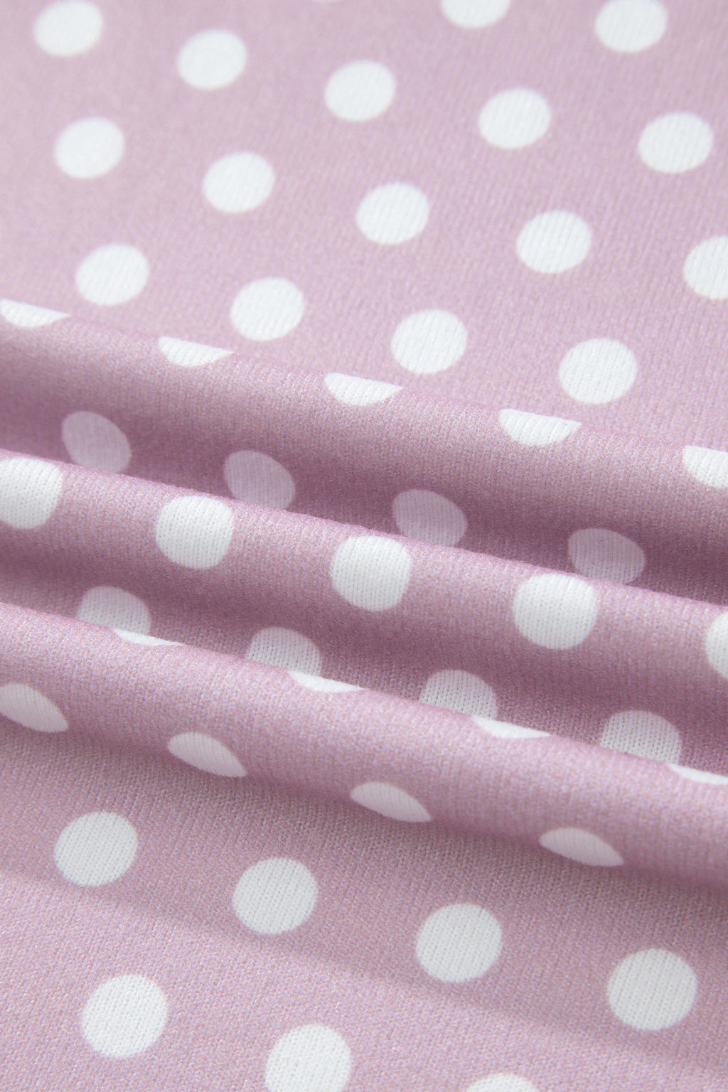 Purple Polka Dot Print Short Set
