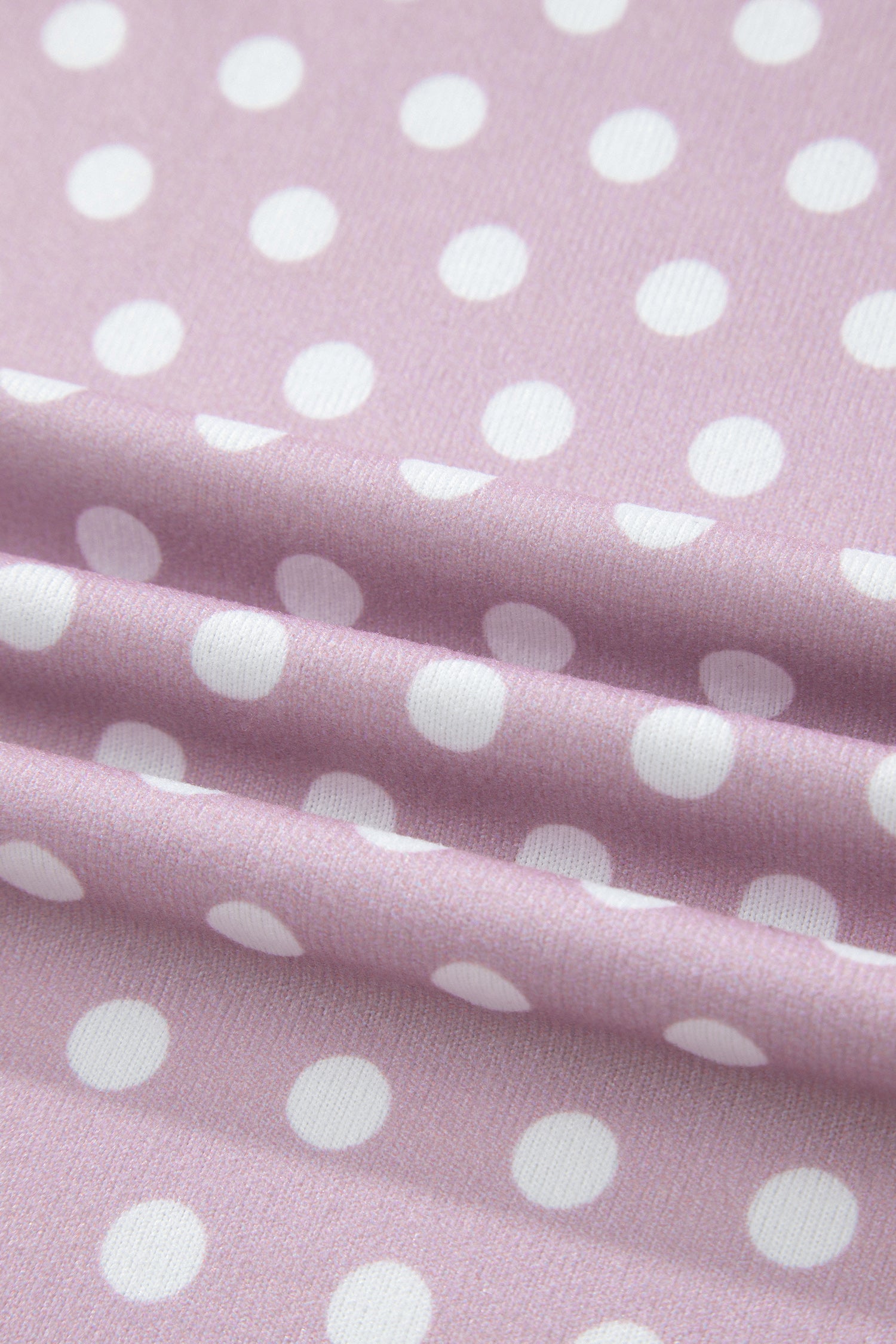 Purple Polka Dot Print Short Set