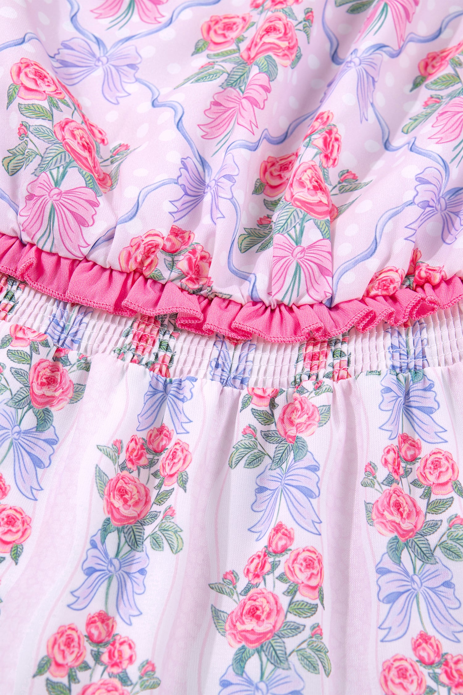 Purple Tiered Ruffles Sleeveless Summer Floral Dress