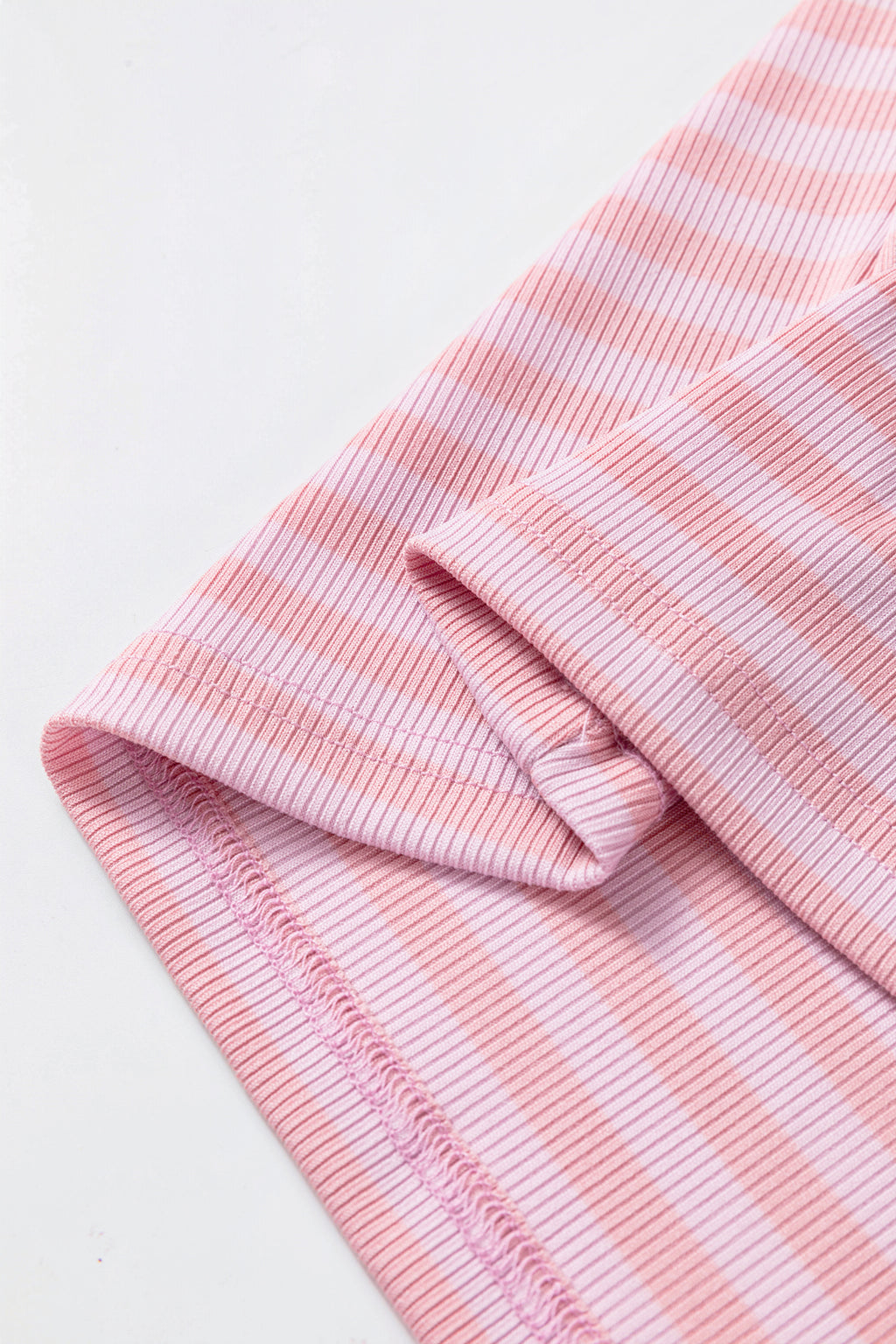 Yellow Stripe Ribbed Knit Slim Tank Top