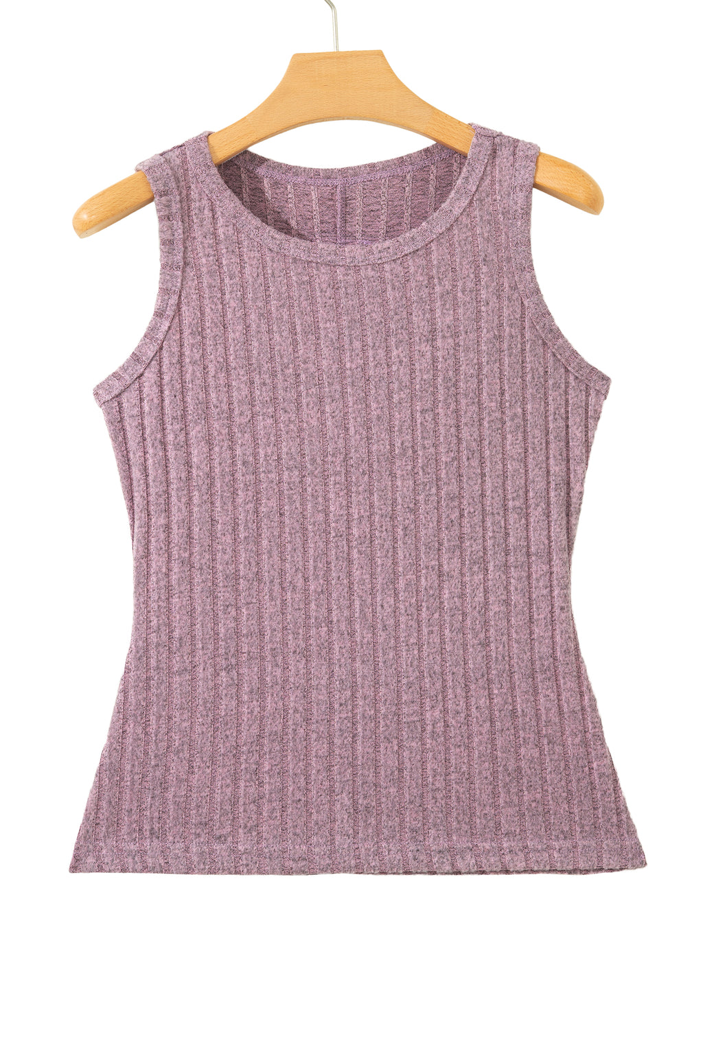 Bonbon Slim Ribbed Mineral Wash Tank Top