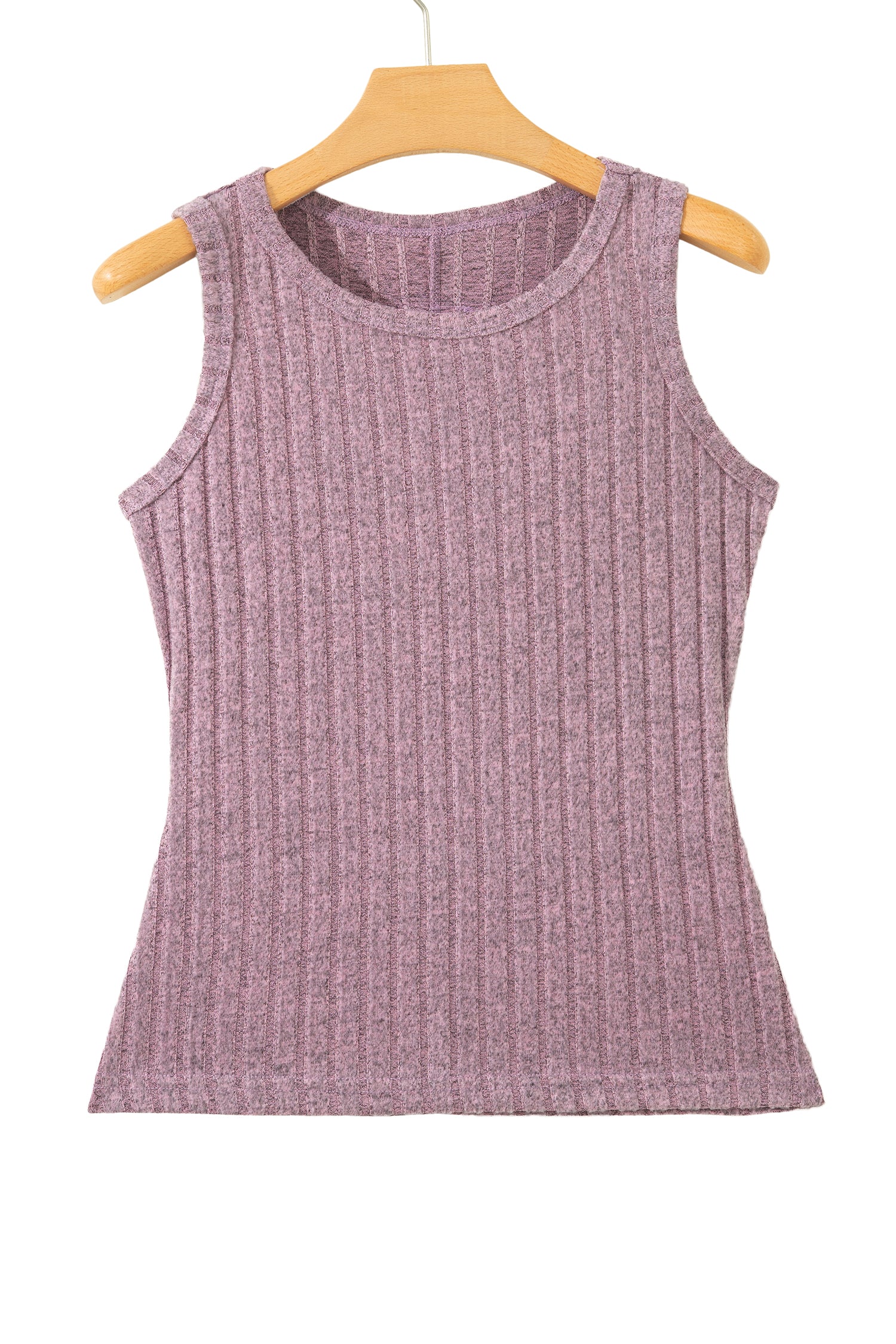 Bonbon Slim Ribbed Mineral Wash Tank Top
