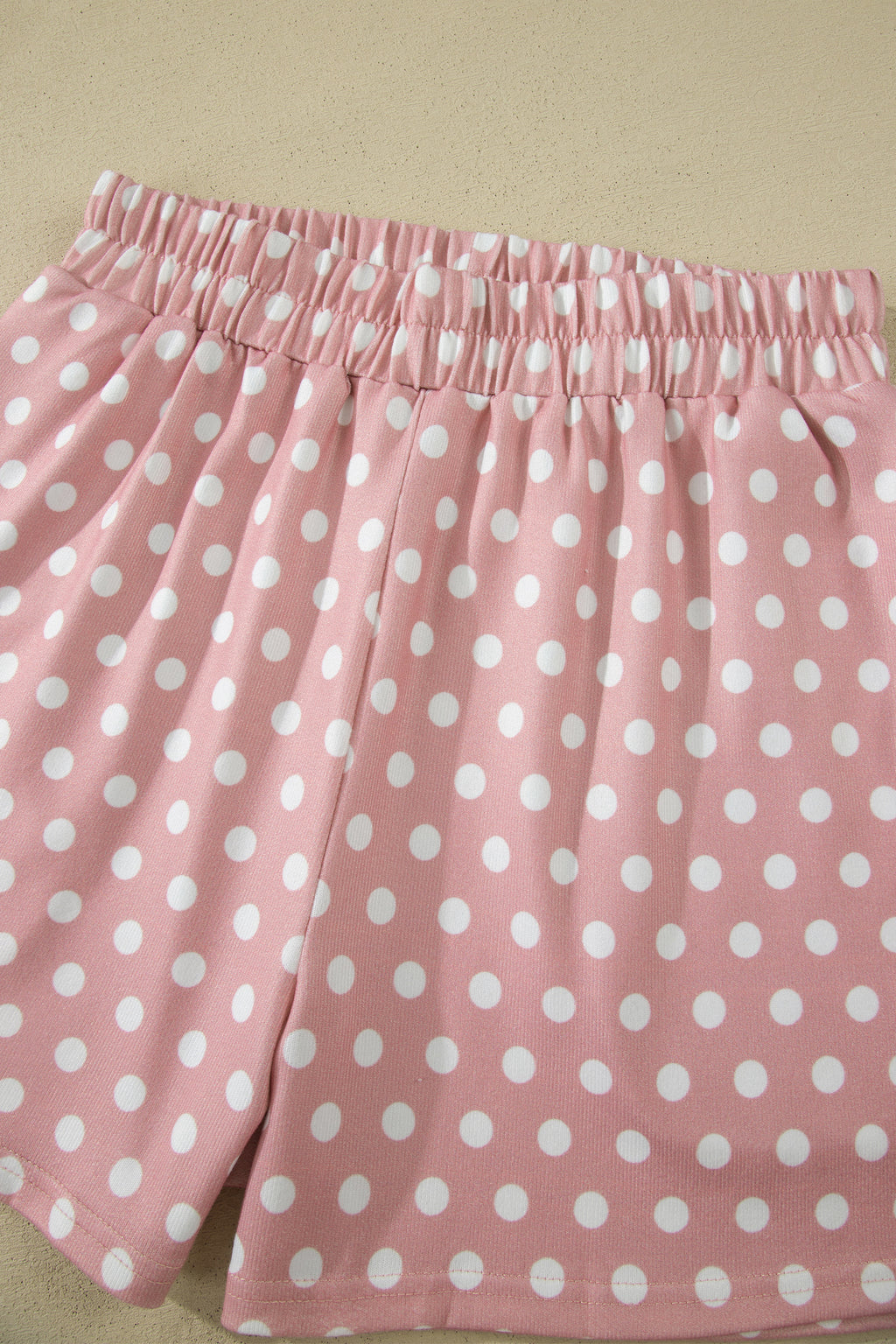 Pink Polka Dot Print Short Set