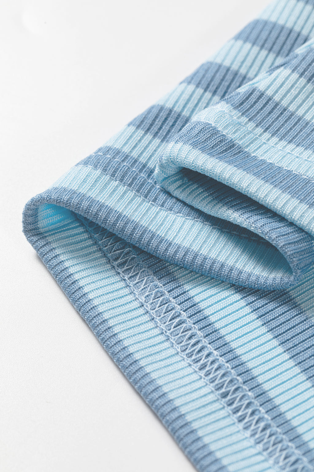 Yellow Stripe Ribbed Knit Slim Tank Top
