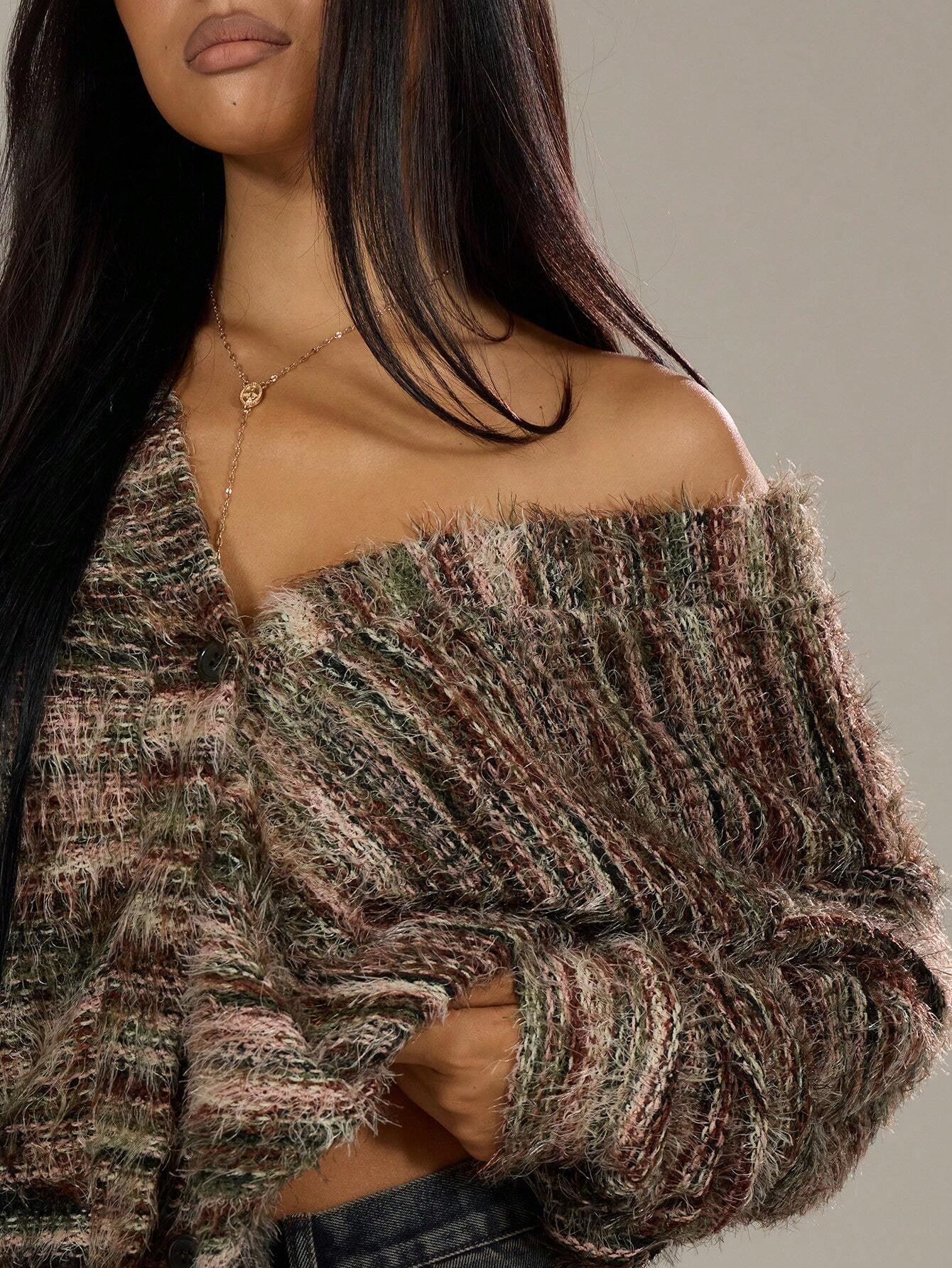 Long Sleeved Knitted Sweater For Women