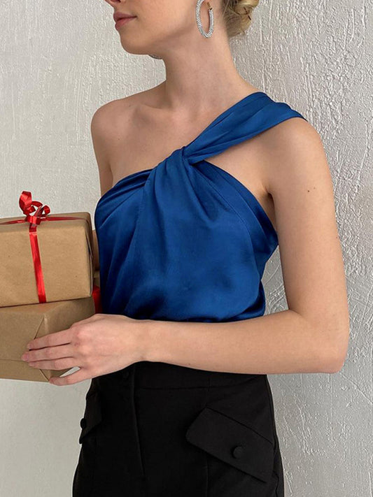 Fashionista One Shoulder Sexy Tank Tops