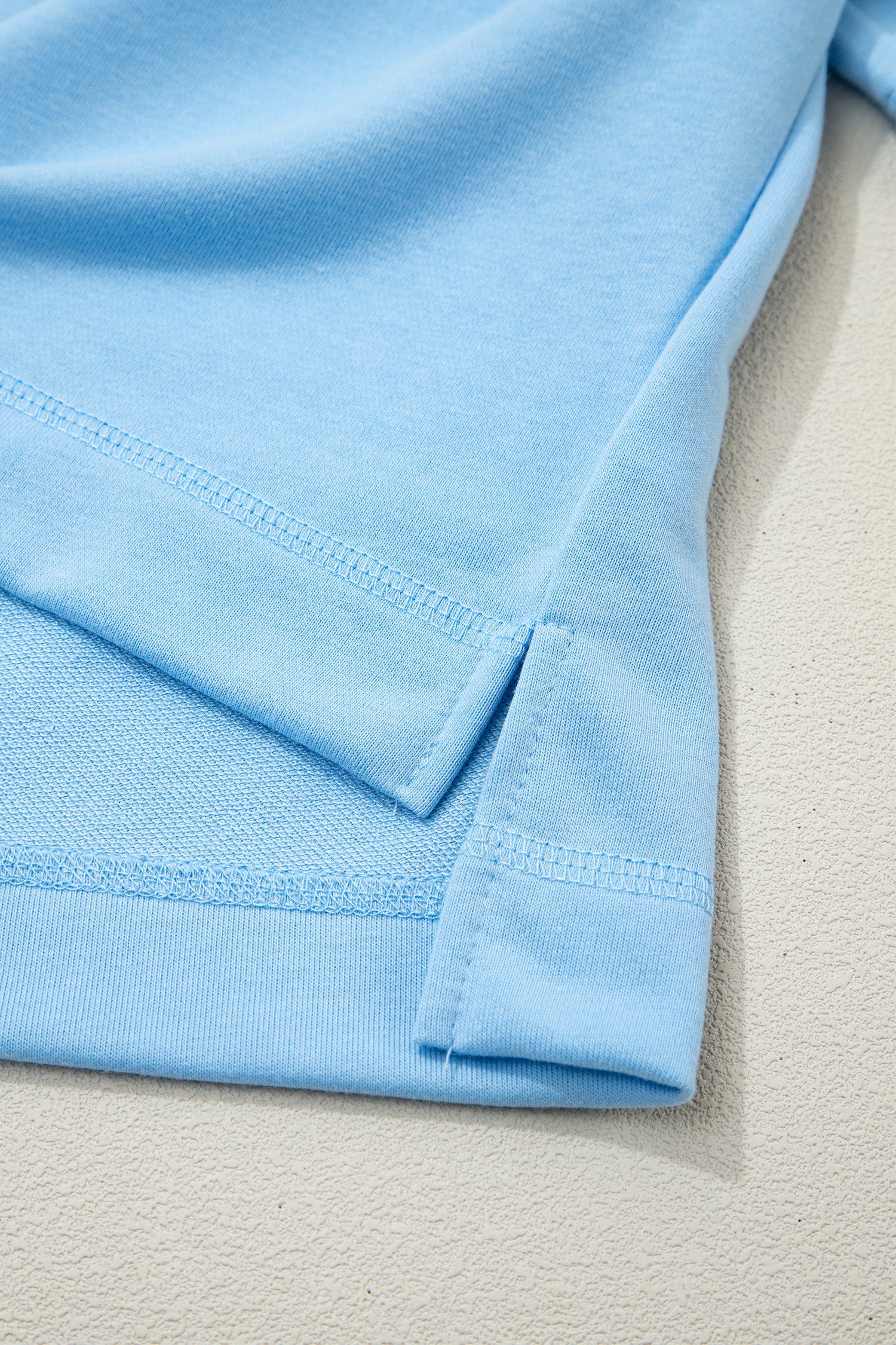 Sky Blue Drop Shoulder Boxy Tee and Barrel Pants Set