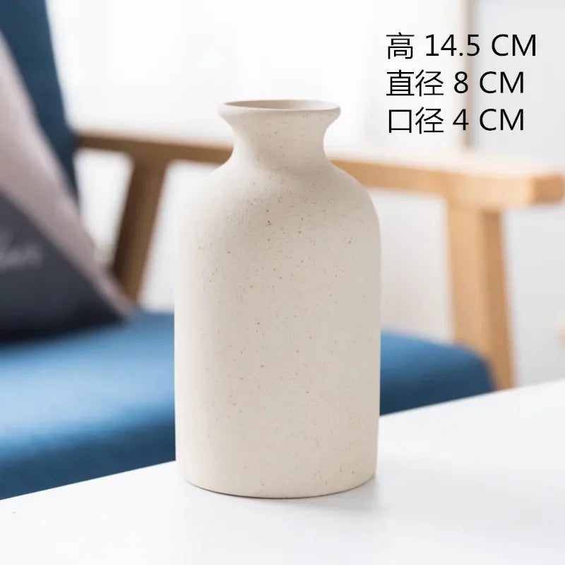 DecorBites™ Ceramic Vase: Elegant Dining & Wedding Table Decor, Nordic Living Room Home Decor