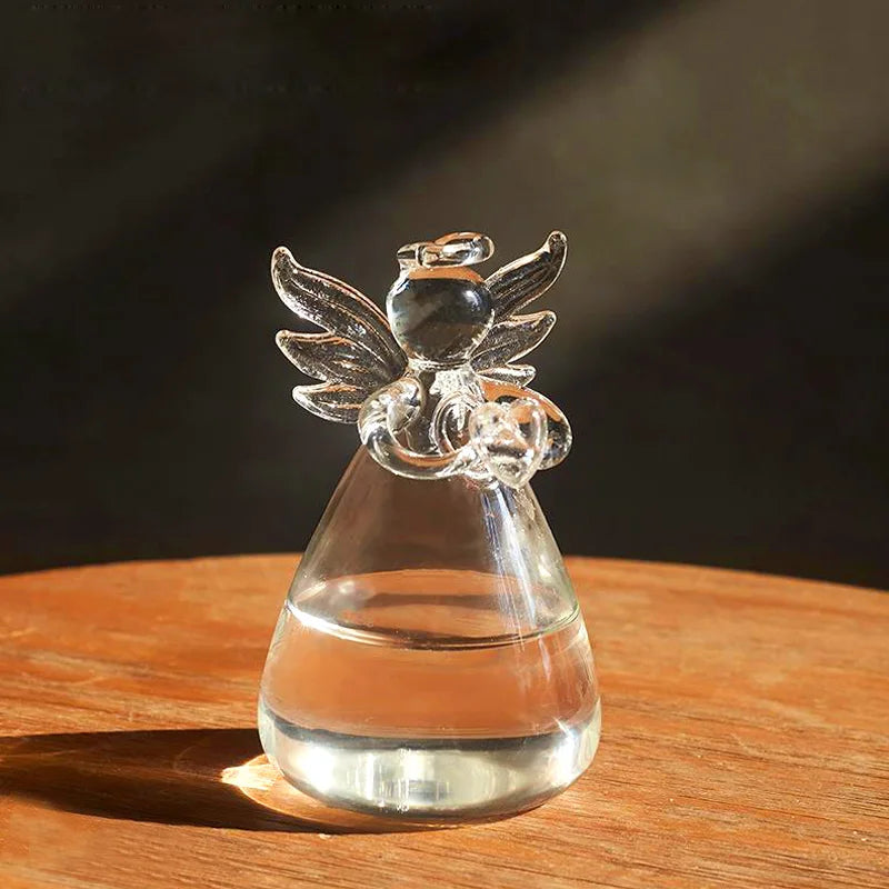 DecorBites™ Handmade Angel Glass Vase - Home Decor
