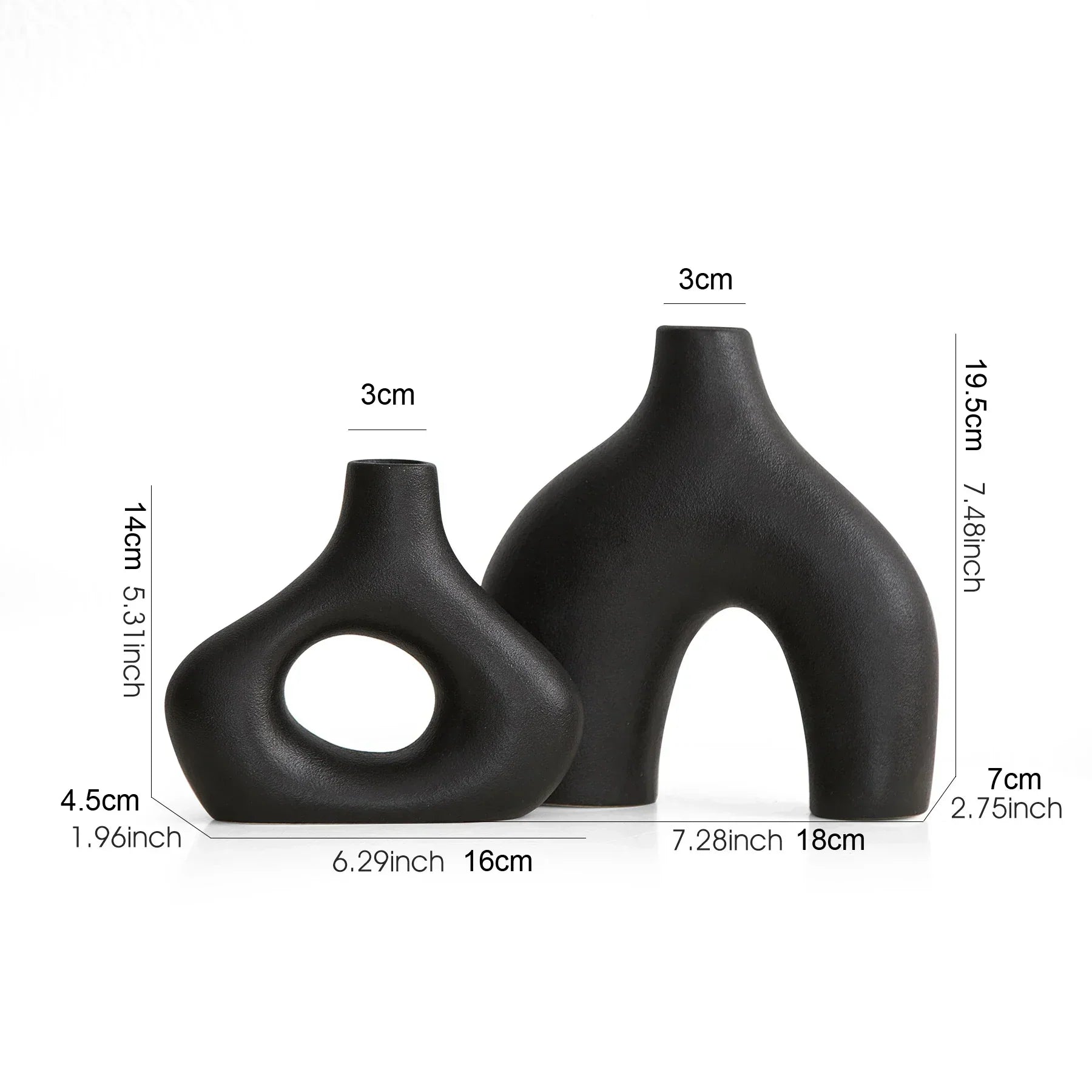 DecorBites™ Nordic Ceramic Flower Vase Home Decor