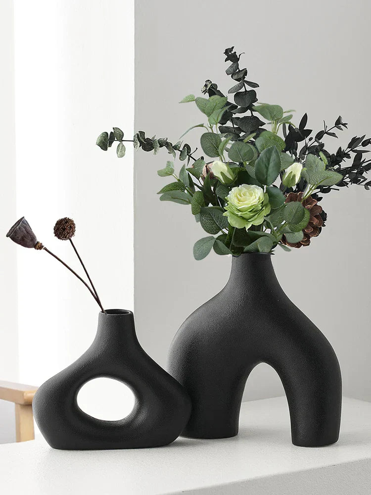 DecorBites™ Nordic Ceramic Flower Vase Home Decor