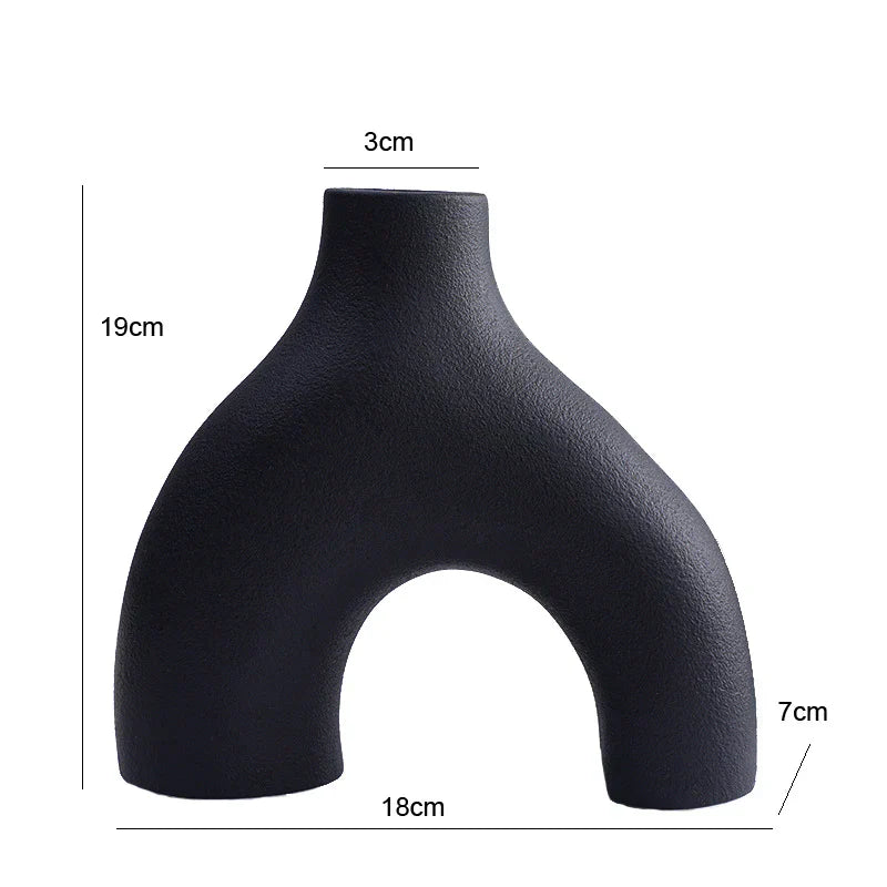DecorBites™ Nordic Ceramic Flower Vase Home Decor