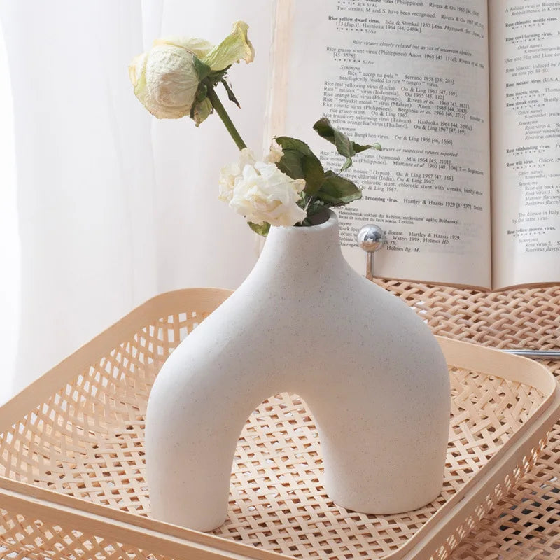 DecorBites™ Nordic Ceramic Flower Vase Home Decor