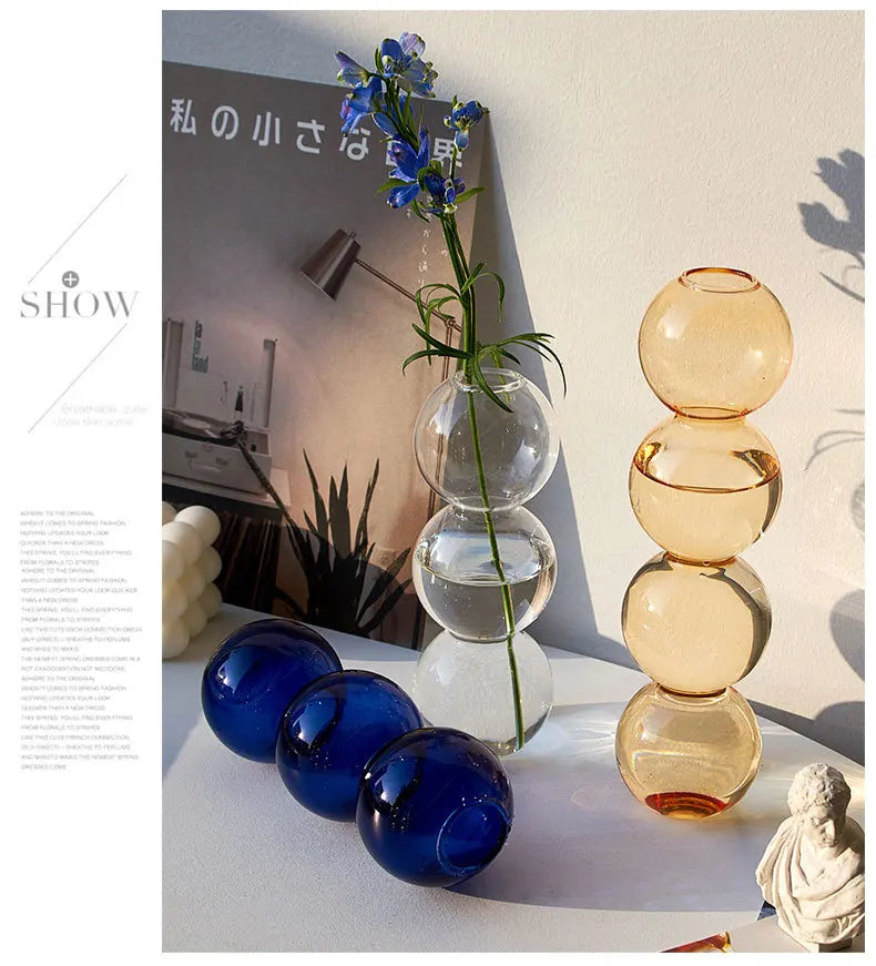 DecorBites™ Nordic Glass Vase - Home Decoration Gift