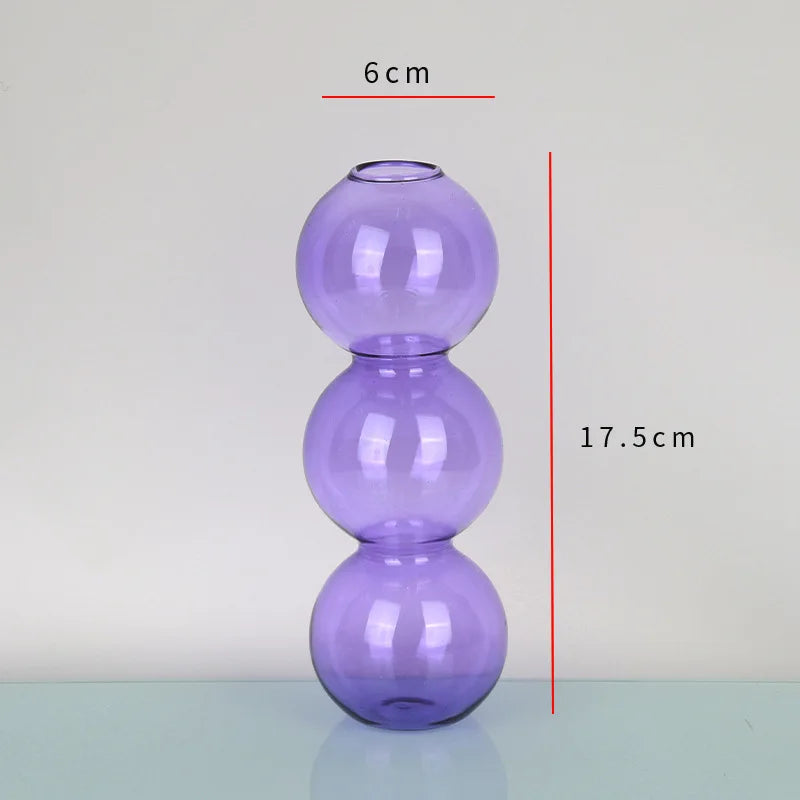 DecorBites™ Nordic Glass Vase - Home Decoration Gift