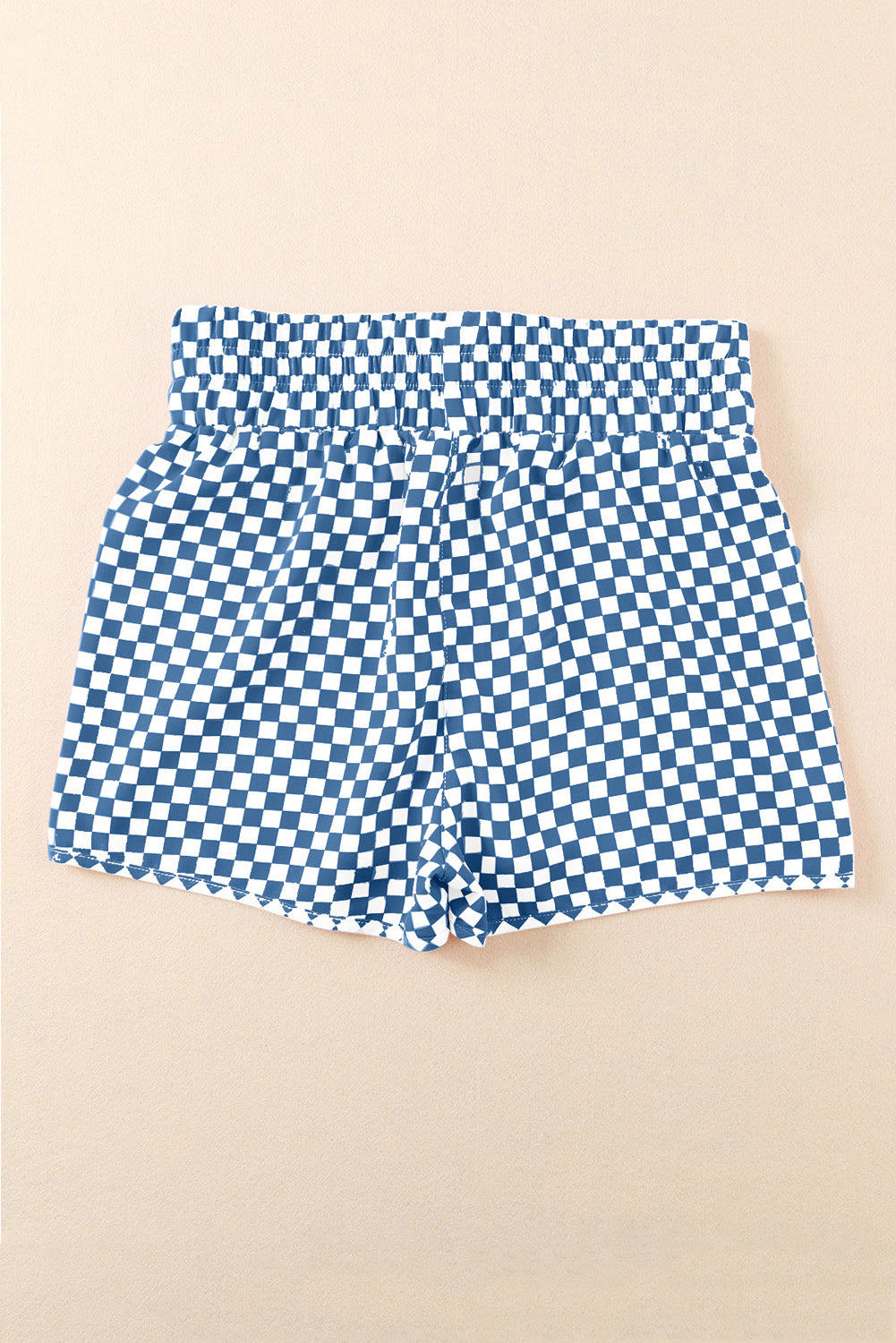 Blue Leopard High Waisted Athletic Shorts