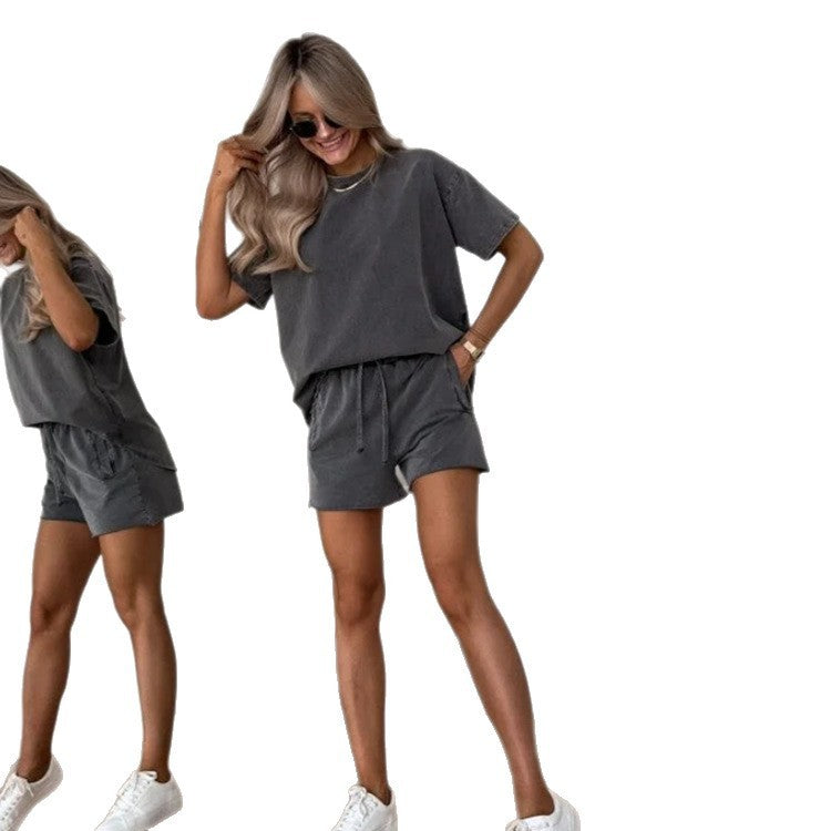 Solid Color Casual Sweatshirt Outfit
