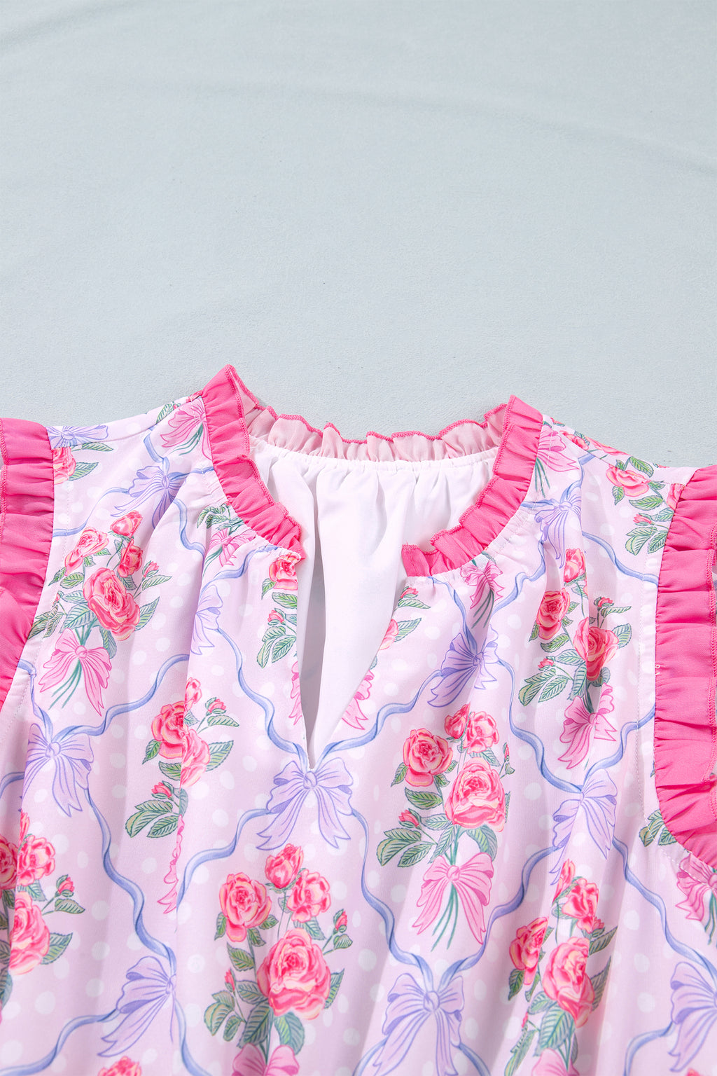 Purple Tiered Ruffles Sleeveless Summer Floral Dress