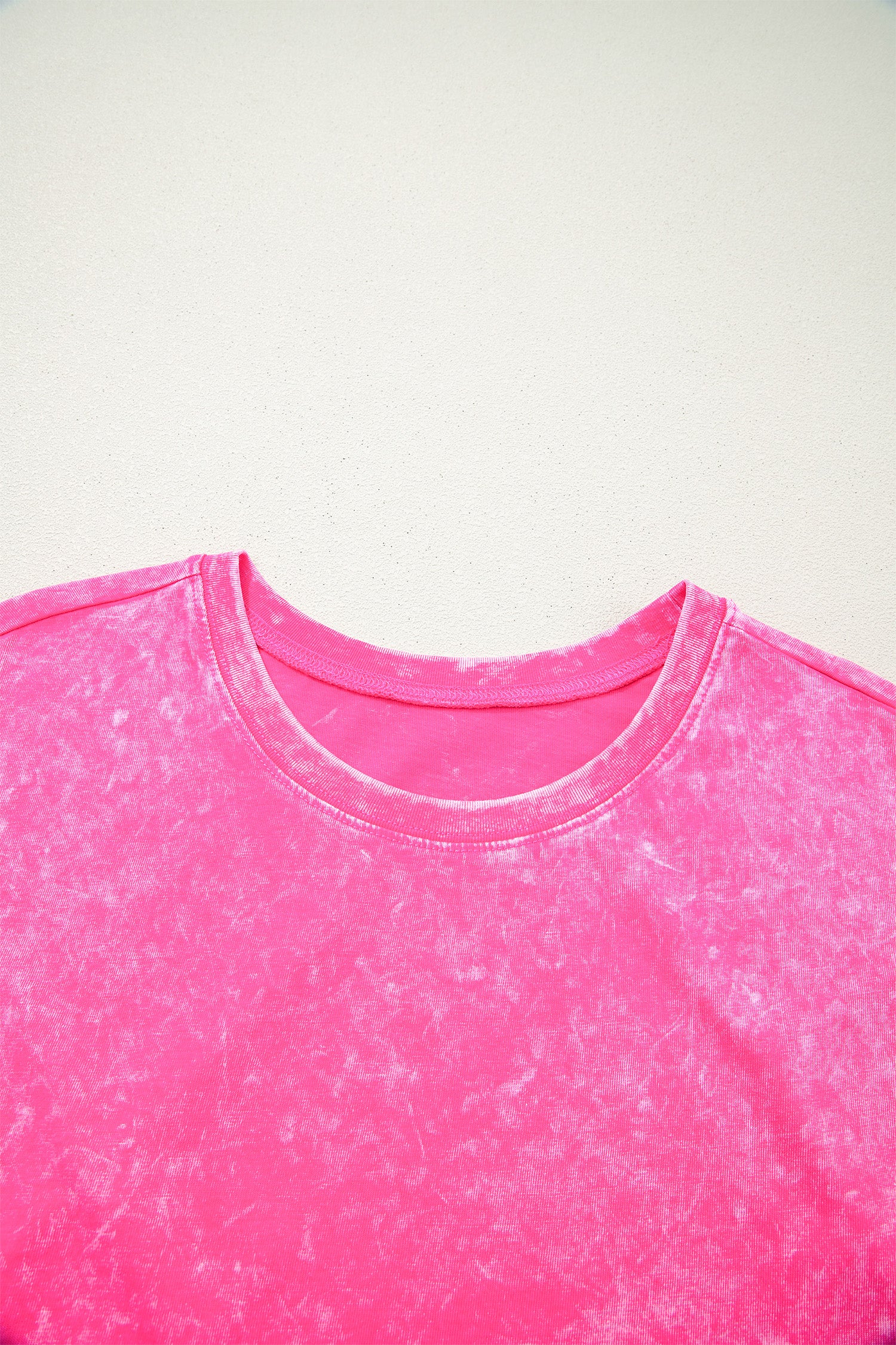 Rose Red Mineral Wash Cotton Short Set