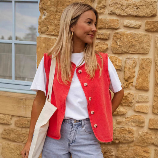 American Color Loose Fashion Ladies' Vest