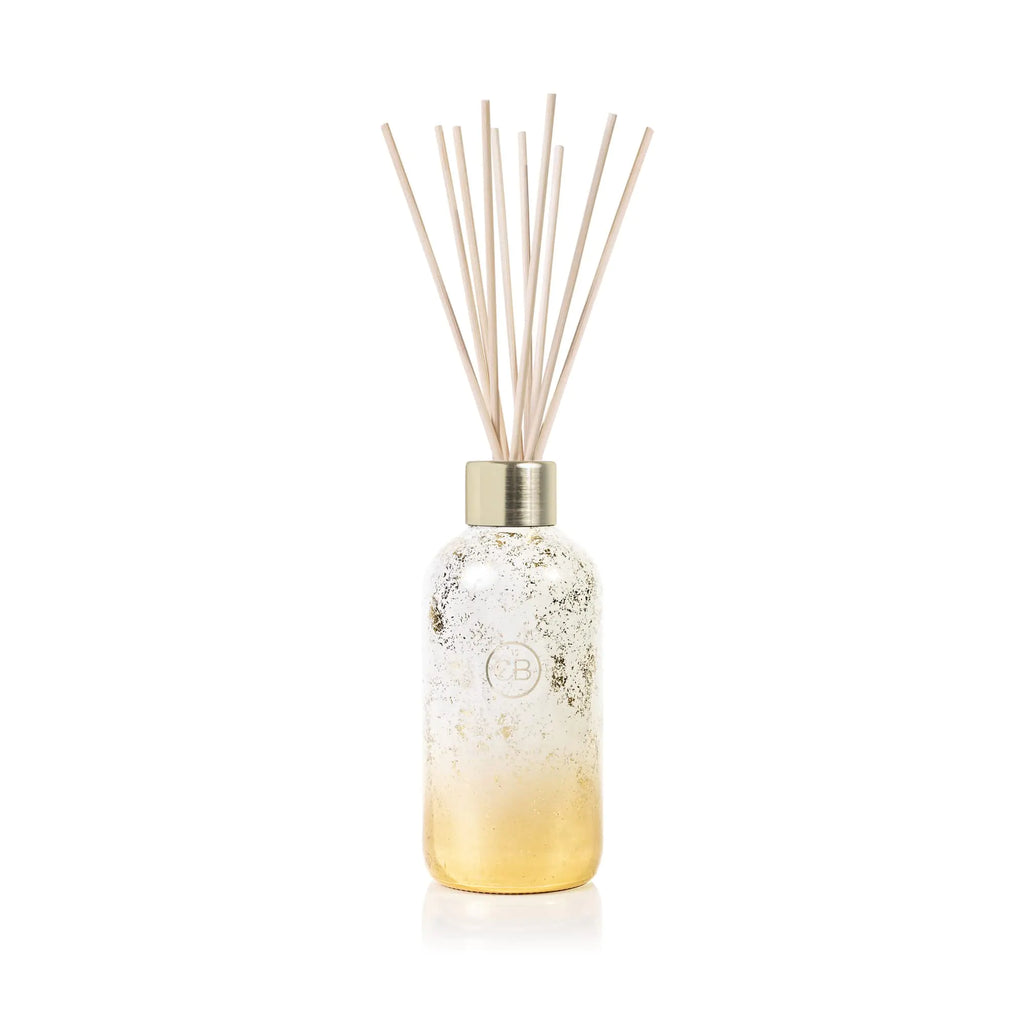 Capri Blue Glimmer Reed Diffuser Set - Includes Diffuser Sticks Scented Oil and Decorative Glass Bottle - Home Decor Room Freshener - Capri Blue Home Fragrance - Volcano (8 fl oz)