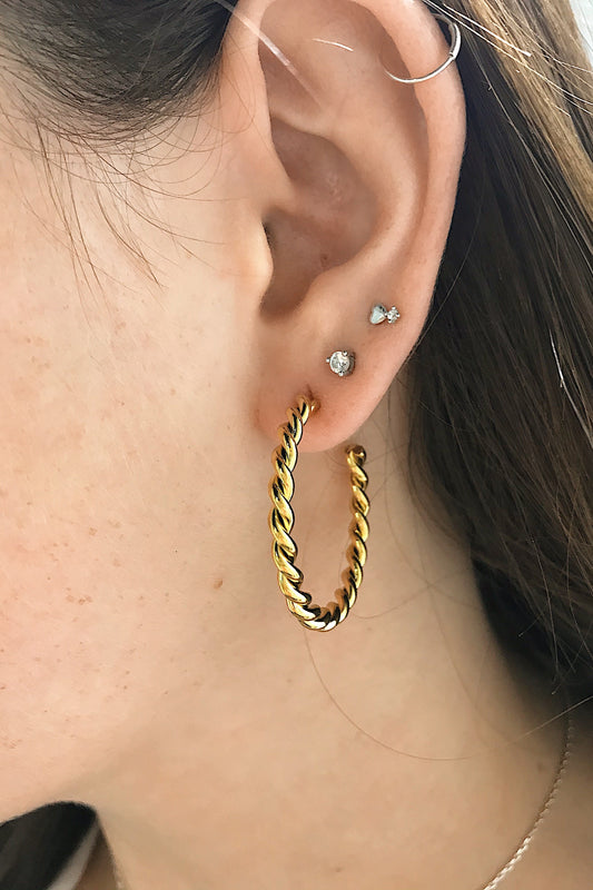 Twisted Sister Hoop Earrings by Ellisonyoung.com