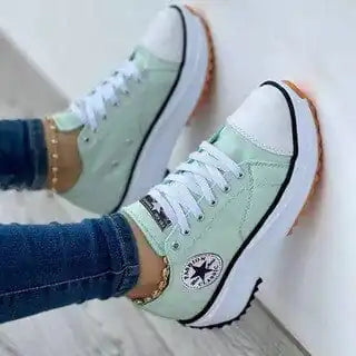 Women's Canvas Lace Up Sneakers