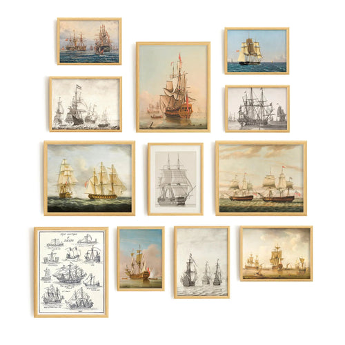 365DoRoTeYa Coastal Wall Art Navy Lighthouse Nautical Artwork for Walls Seaside Prints Ocean Seascape Art Gifts Home Decor Bathroom Decor Wall Decor Living Room Decor Aesthetic Office Decor Beach Wall Art for Home Coastal 12 Pcs (Unframed)