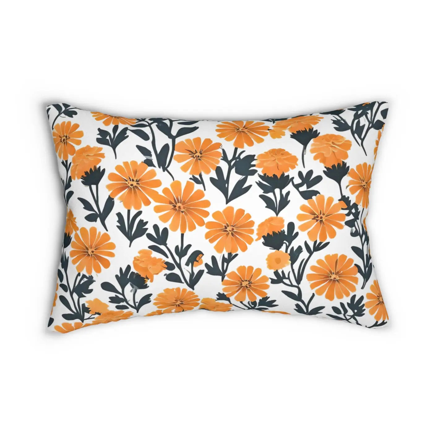 Marigold Spun Polyester Lumbar Pillow - Home Decor - Dipaliz