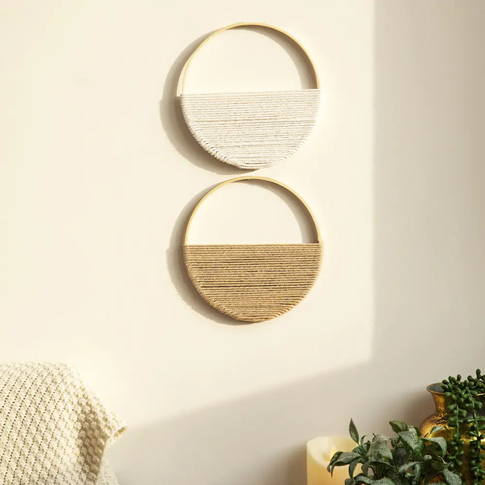 Bohemian Double Circle Wall Handmade Decor