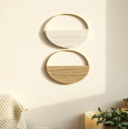 Bohemian Double Circle Wall Handmade Decor